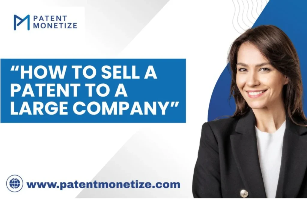how to sell a patent to a large company, sell patent to a large company