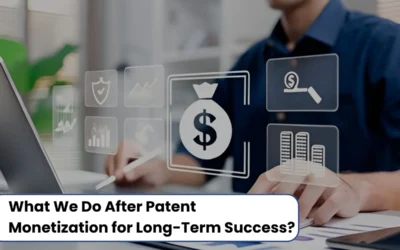 process after patent monetization, steps after patent monetization