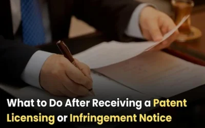 patent licensing notice, patent Infringement notice, patent infringement