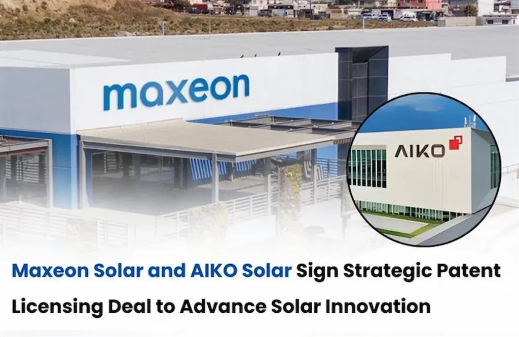 Maxeon and AIKO Patent Licensing Agreement
