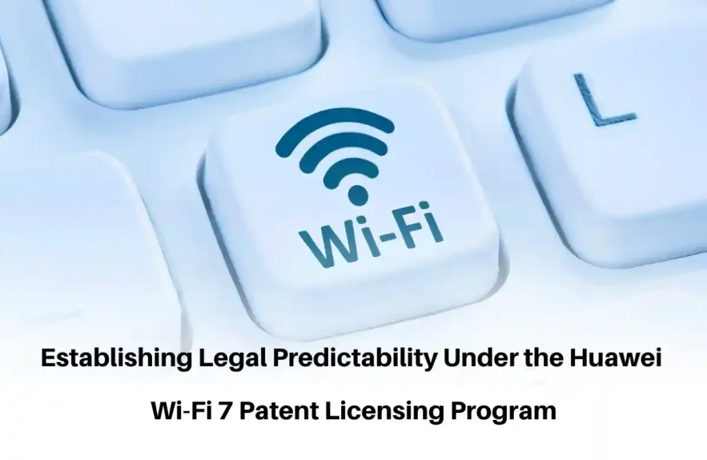 wifi -7 patent licensing program, patent licensing program