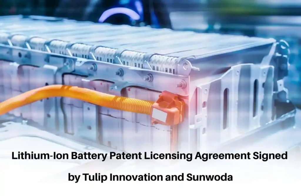 Lithium ION Battery patent licensing agreement, patent licensing, patent