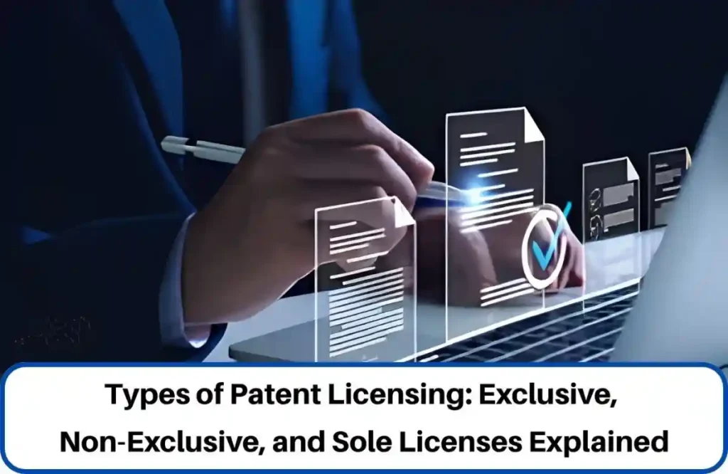 Patent licensing, non exclusive patent licensing, exclusive patent licensing,
